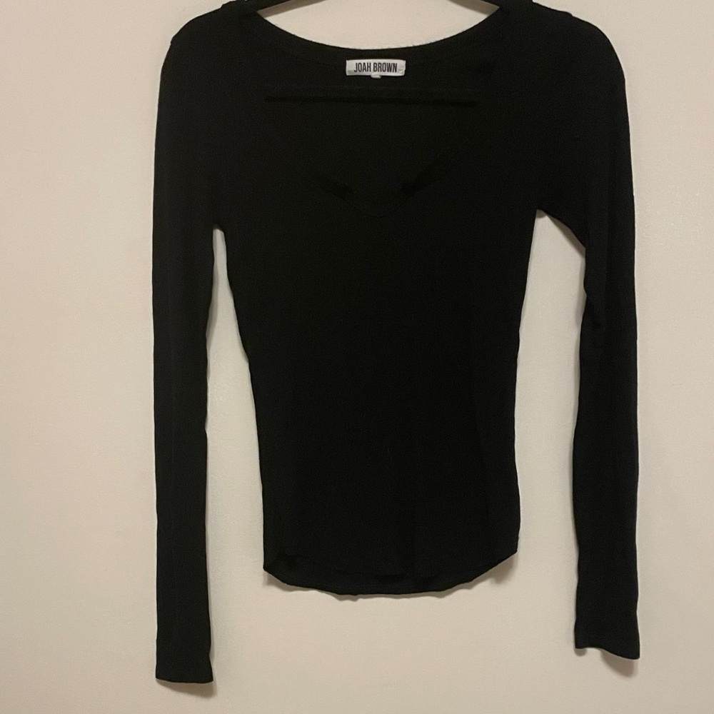 Joah Brown Classic Black Long Sleeve Tee